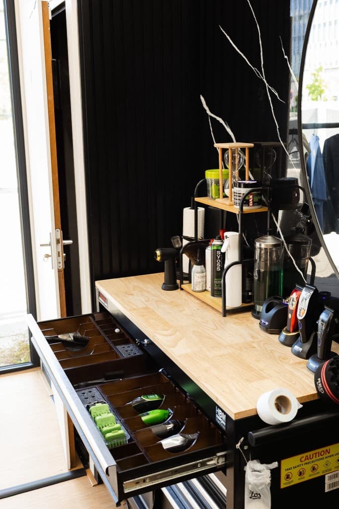 Werkstation in de shop